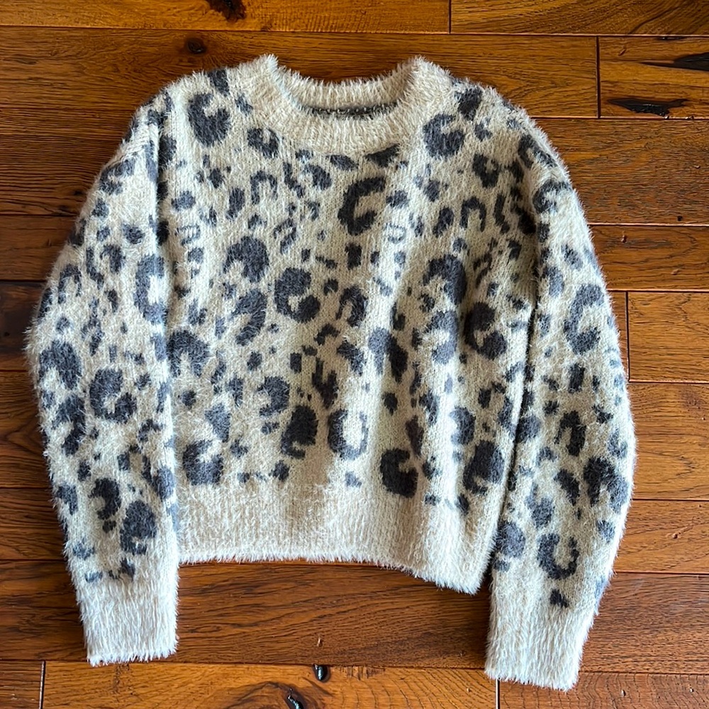 SO Animal print sweater. Size Large NWOT